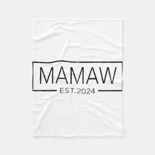 間もなくMamaw 2024マザーズ・デイMamaw Est 2024 フリースブランケット (正面)