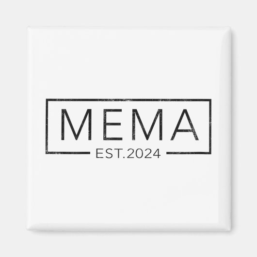 間もなくMema 2024母親の日Mema Est 2024 マグネット (正面)