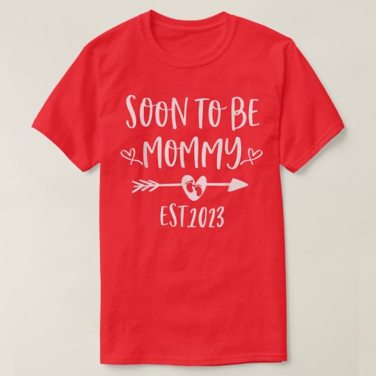 間もなくMommy Est 2023妊娠発表G Tシャツ (デザイン正面)