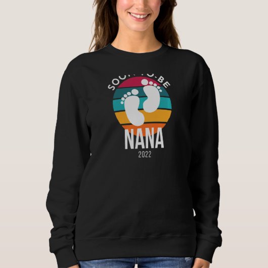 間もなくNana 2022妊娠の発表になる女性 スウェットシャツ (正面)