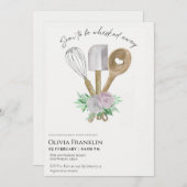 間エレガントもなくブライダルシャワー 招待状 (正面/裏面)