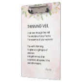 間伐ベール – 目覚める詩のポスター クリップボード (左)