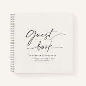 間引きゲストブックナチュラルクリミニマルーム ノートブック (正面)