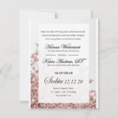 間引き招待状カード(フローラテーマ) 招待状 (裏面)