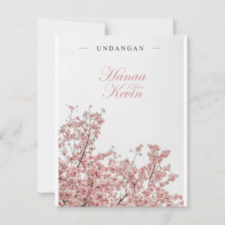 間引き招待状カード(フローラテーマ) 招待状