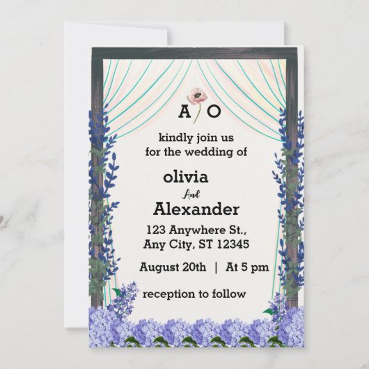 間引き招待状、特殊 招待状 (正面)