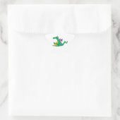 間抜けおっちょこちょいのの緑の竜 星シール (バッグ)