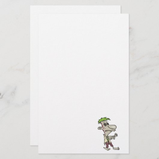 間抜けおっちょこちょいのゾンカートゥー 便箋 (正面/裏面)