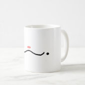 間抜けおっちょこちょいの顔 コーヒーマグカップ (正面右)