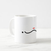 間抜けおっちょこちょいの顔 コーヒーマグカップ (正面左)