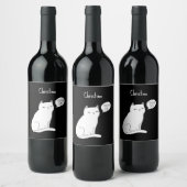 間抜けおもしろい猫「あなたは古い」誕生日 ワインラベル (ボトル)