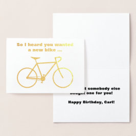 "間抜けそう私は新しいバイクが… "ほしいと思ったことを聞きました 箔カード