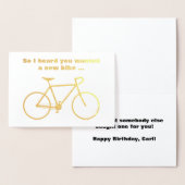 "間抜けそう私は新しいバイクが… "ほしいと思ったことを聞きました 箔カード (ディスプレー)