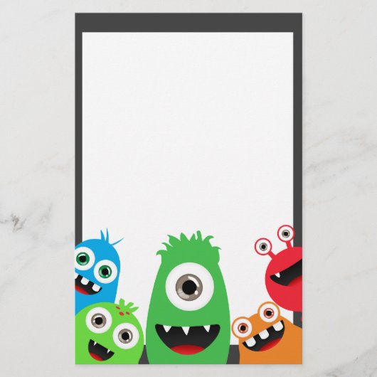 間抜けで小さいモンスター 便箋 (正面)