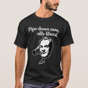 、間抜けで自由主義のなTシャツ今配管して下さい Tシャツ