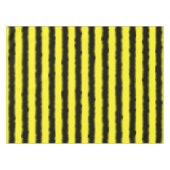 間抜けで黄色か黒い蜂そっくりのストライプなパターン テーブルクロス (正面(横))