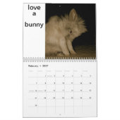 間抜けなウサギ カレンダー (2月 2027)