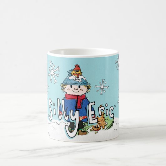 間抜けなエリックのクリスマスのマグ コーヒーマグカップ (中央)