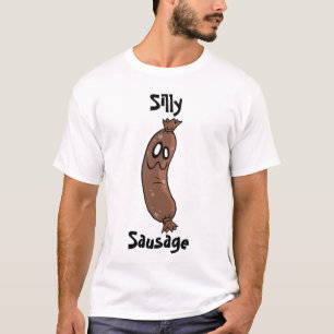 間抜けなソーセージのワイシャツ Tシャツ