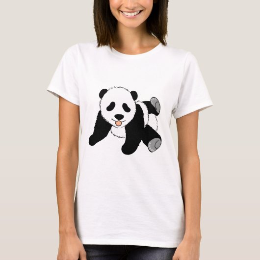 間抜けなパンダ Tシャツ (正面)