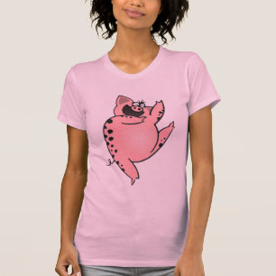 間抜けなブタのダンス の踊るブタLOL Tシャツ