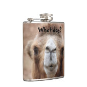間抜けなラクダの写真(カスタマイズ) フラスク (右)