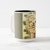 間抜けなラマ ツートーンマグカップ (正面左)