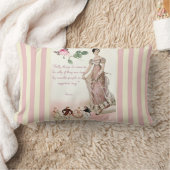 間抜けな事-ジェーンAustenの引用文 ランバークッション (ブランケット)