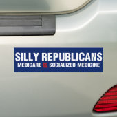 間抜けな共和党員 バンパーステッカー (車上)