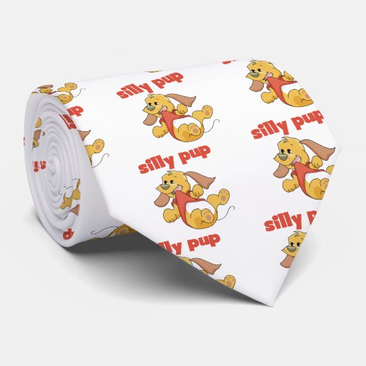 間抜けな子犬のTシャツおよびギフト ネクタイ (ロール)