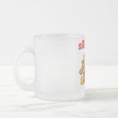 間抜けな子犬のTシャツおよびギフト フロストグラスマグカップ (左)