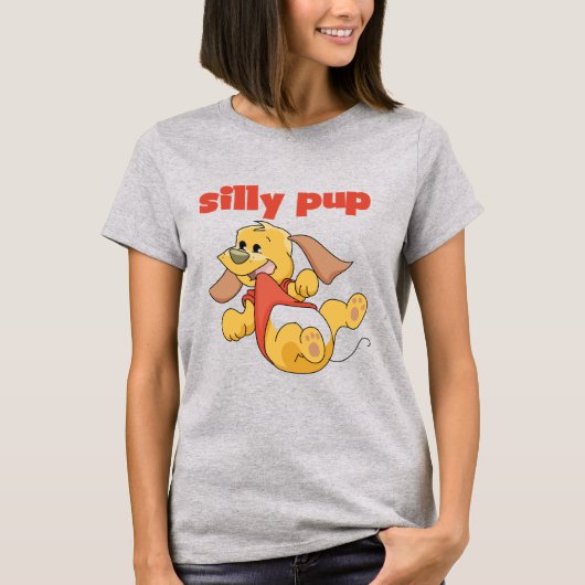 間抜けな子犬のTシャツおよびギフト Tシャツ (正面)