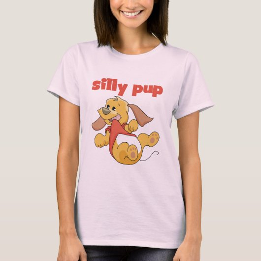 間抜けな子犬のTシャツおよびギフト Tシャツ (正面)