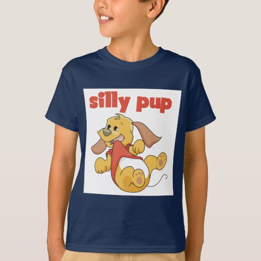 間抜けな子犬のTシャツおよびギフト Tシャツ (正面)