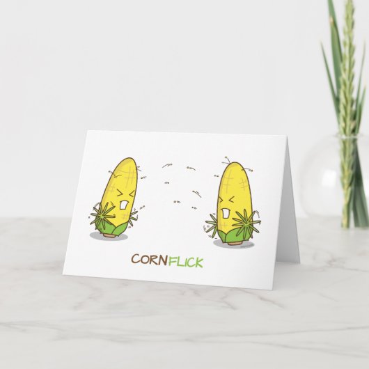 間抜けな対立に残念なおもしろいなトウモロコシの発言 カード (正面)