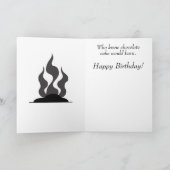 間抜けな猫のバースデー・カード カード (内部)