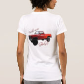 間抜けな男の子、トラックは女の子のため…です Tシャツ (裏面)