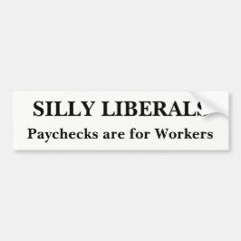 間抜けな自由主義者 バンパーステッカー