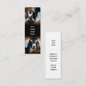 間抜けな逆さまペットヤギのしおり スキニー名刺 (正面/裏面)