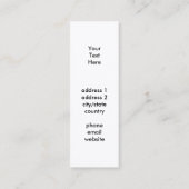 間抜けな逆さまペットヤギのしおり スキニー名刺 (裏面)