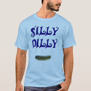 間抜けなDillyの青 Tシャツ