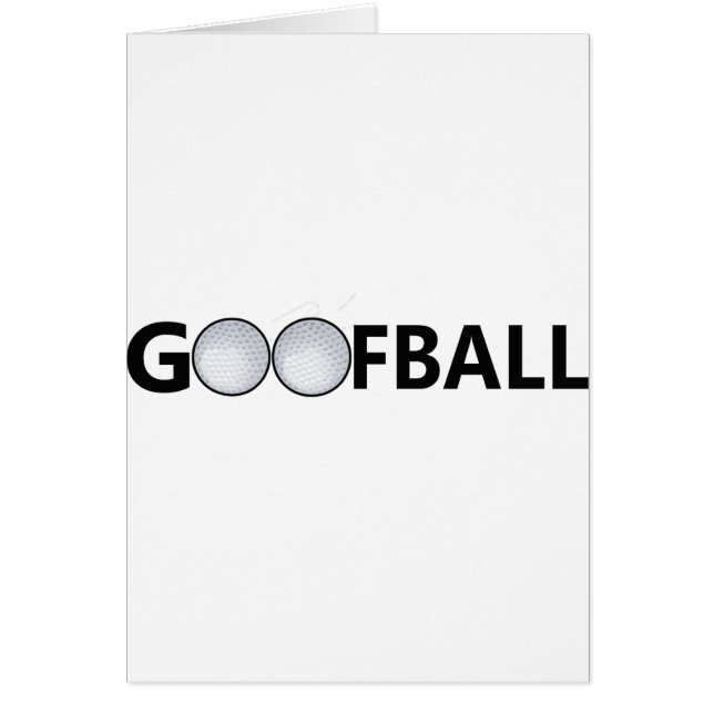 間抜けのゴルフボール (正面)