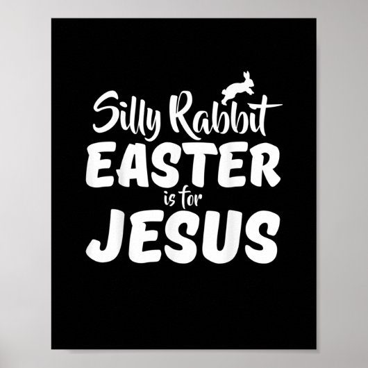 間抜けウサギの復活祭はイエスのためだ ポスター (正面)