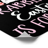 間抜けウサギの復活祭はイエスエッグのためだ ポスター (角)