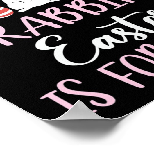 間抜けウサギの復活祭はイエスエッグのためだ ポスター (角)