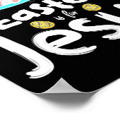 間抜けウサギの復活祭はイエスキッズ少年の女の子のために ポスター (角)