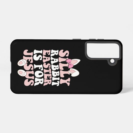 間抜けウサギの復活祭はイエス・イースターのグルービーのために SAMSUNG GALAXYケース (裏面横)