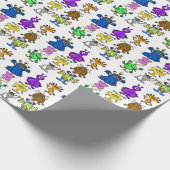 間抜けエイリアンラッピング紙 ラッピングペーパー (角)