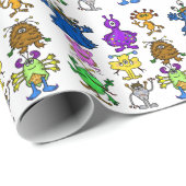 間抜けエイリアンラッピング紙 ラッピングペーパー (ロールコーナー)