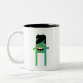 間抜けオタク系の怪獣 ツートーンマグカップ (左)